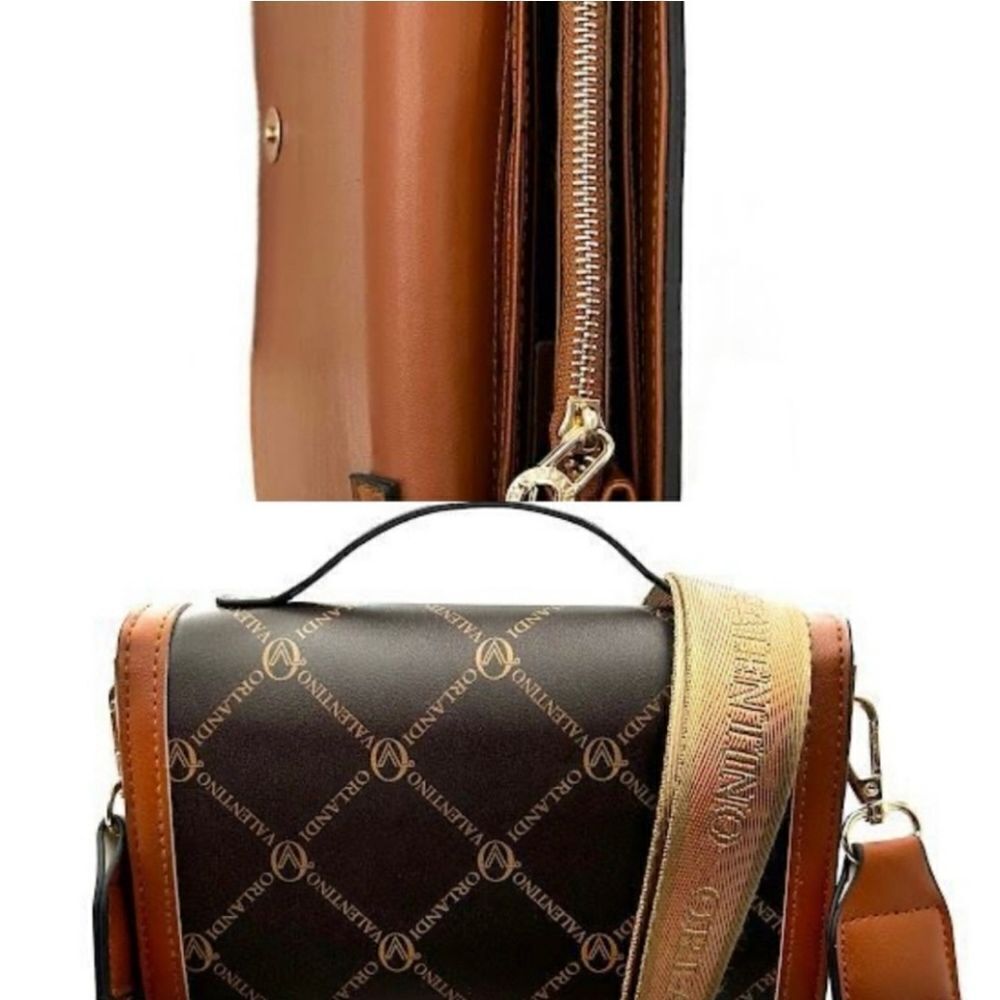 VALENTIO ORLANDO italian vegan leather crossbody bag purse - Picture 14 of 16